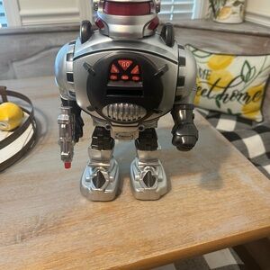 Interactive Silver Robot Toy
